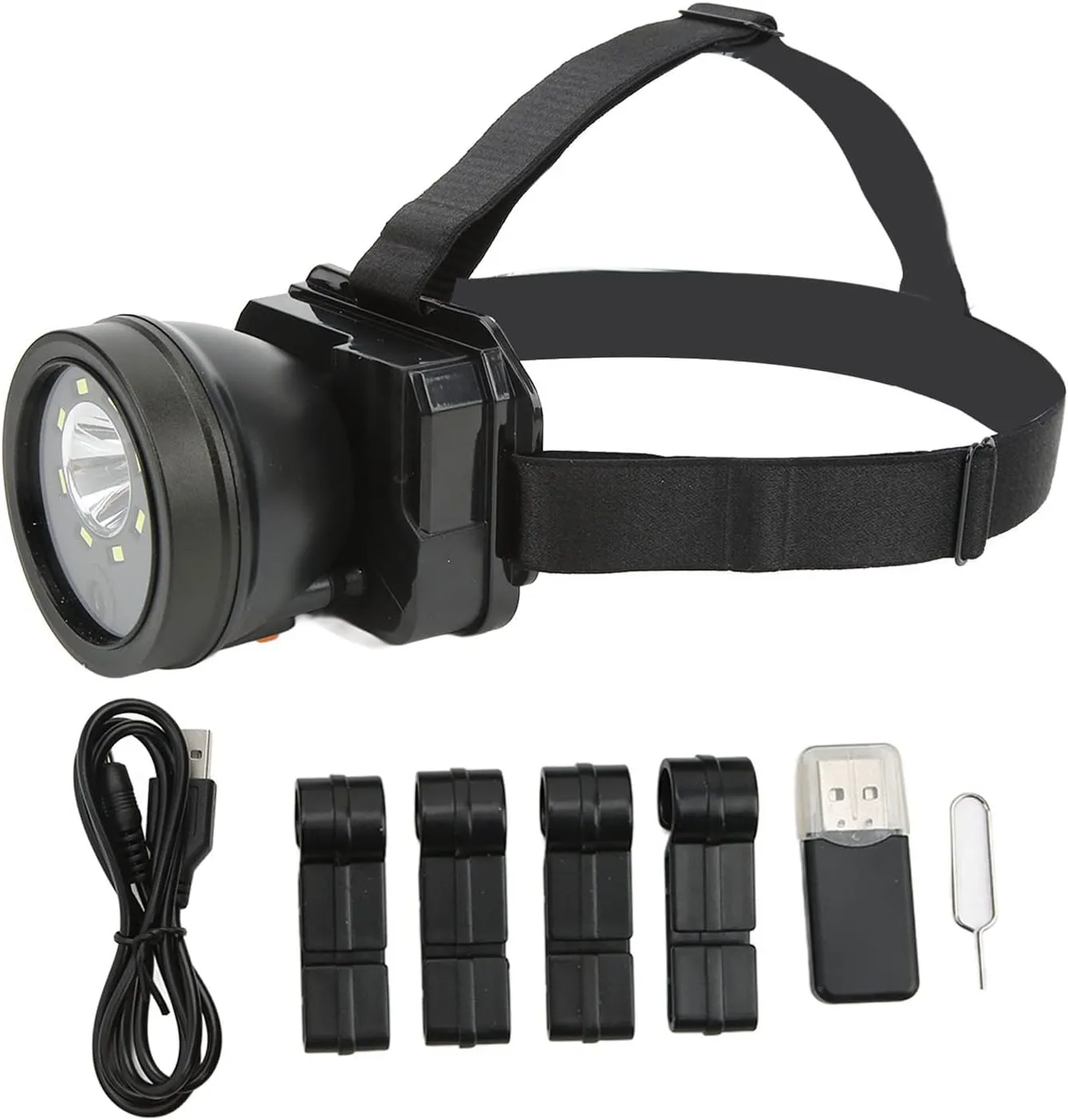 Head Mounted Action Camera,Night Vision Camera,Head Mounted Camera, 1080P HD Video Camcorder Led Headlamp Waterproof Night Vision for Outdoor Sport