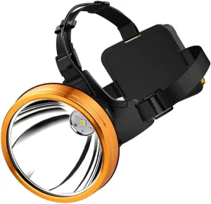 Headlamp Strong Light Rechargeable Head-Mounted Outdoor Flashlight Night Fishing Long Life LED Miner's Lamp Headlamp (Color : White Light)