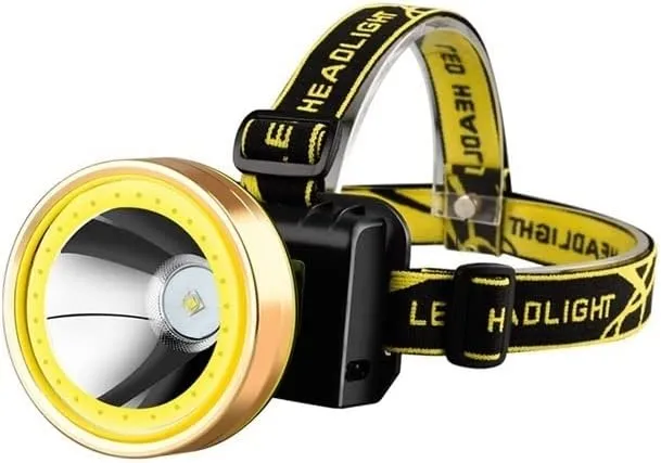 Headlamp Strong Light Rechargeable Head-Mounted Outdoor Flashlight Night Fishing Long Life LED Miner's Lamp Headlamp (Color : White Light)