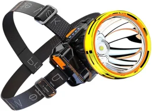 Headlamp Strong Light Rechargeable Head-Mounted Outdoor Flashlight Night Fishing Long Life LED Miner's Lamp Headlamp(White Light)