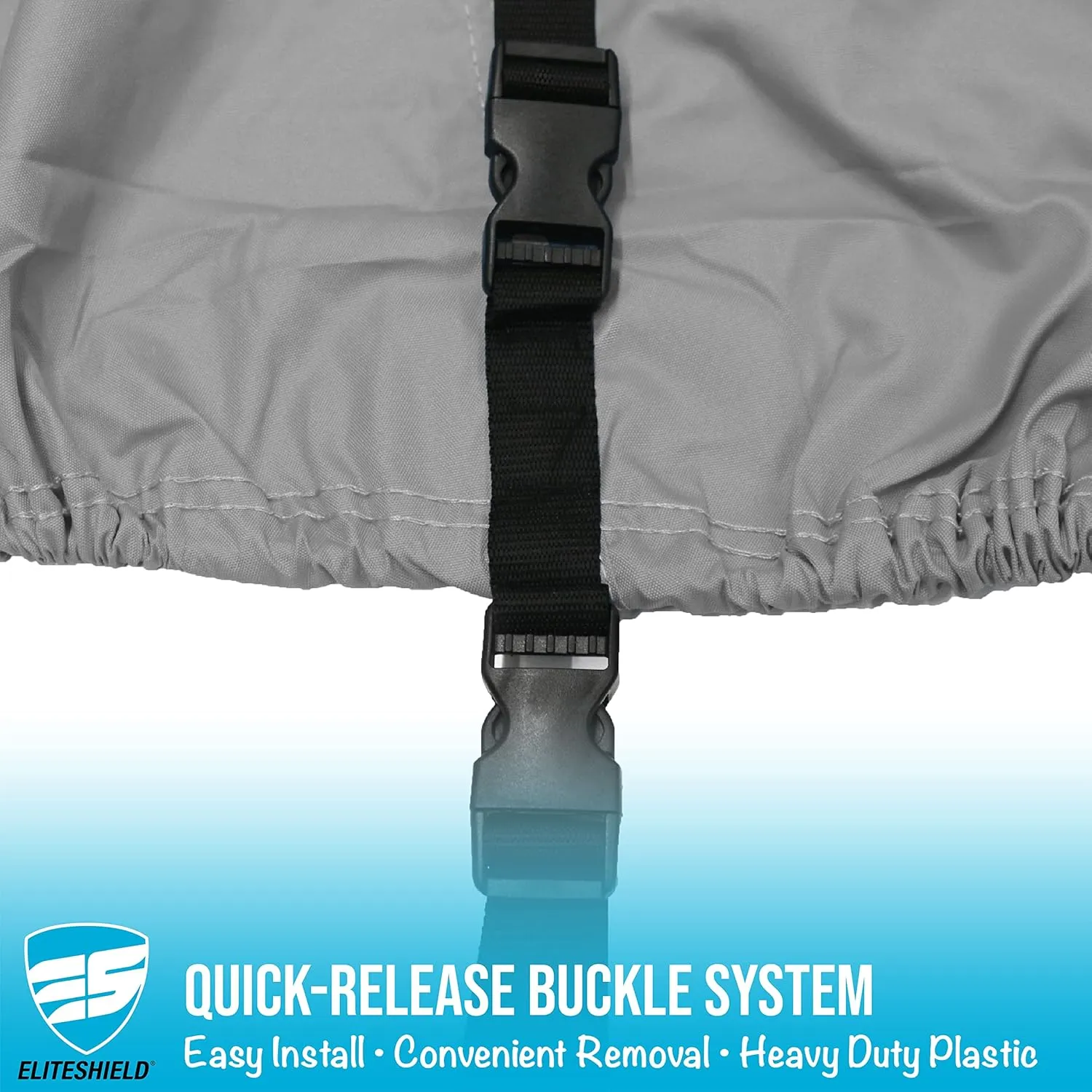 Heavy Duty T Top Hard Top Boat Cover, Marine Grade Solution-Dyed Polyester, UV Treated, Water Resistant, Fade Resistant, Tear Resistant Gray Color 29 ft - 30 ft Long, 120" Wide