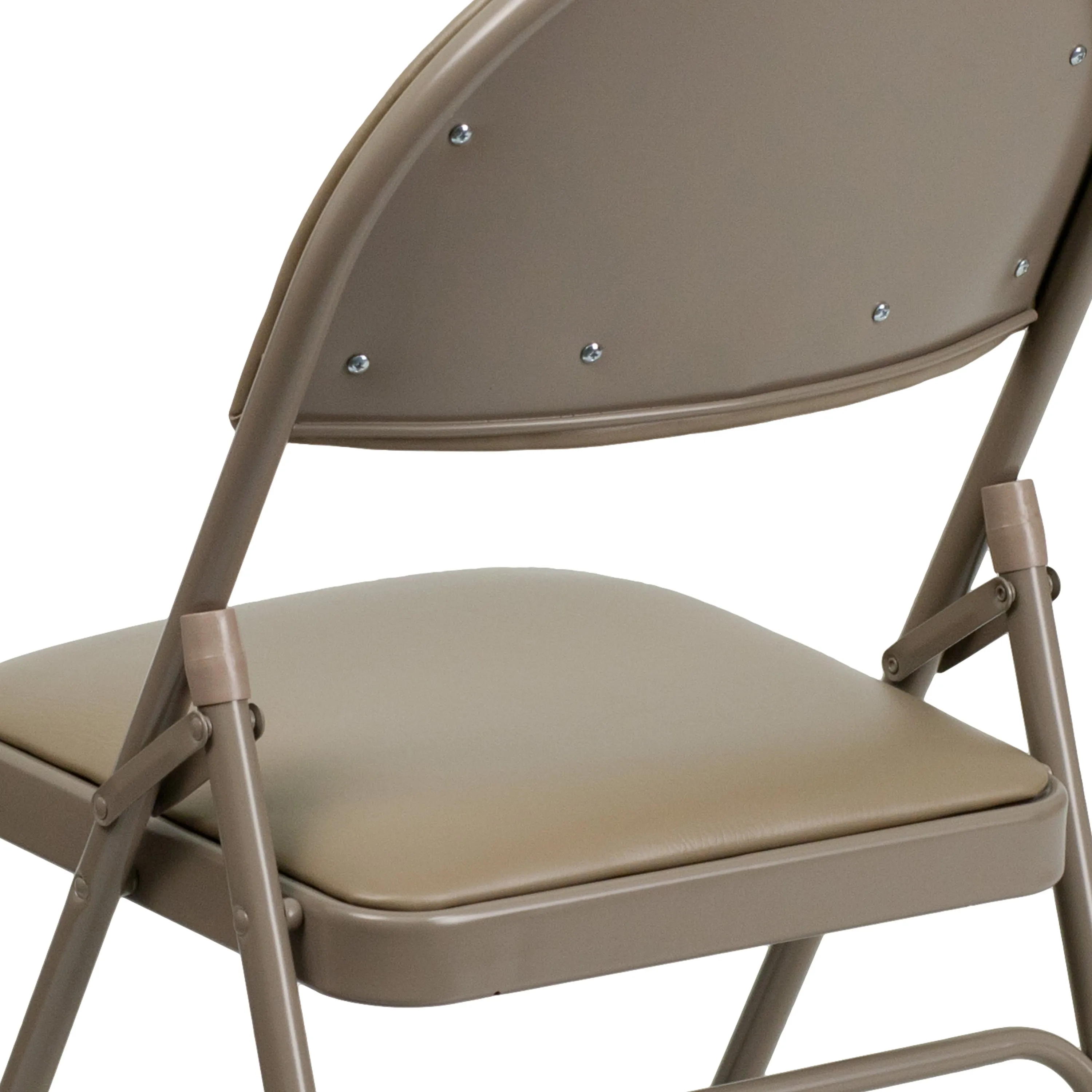 HERCULES Series Extra Large Ultra-Premium Triple Braced Metal Folding Chair with Easy-Carry Handle
