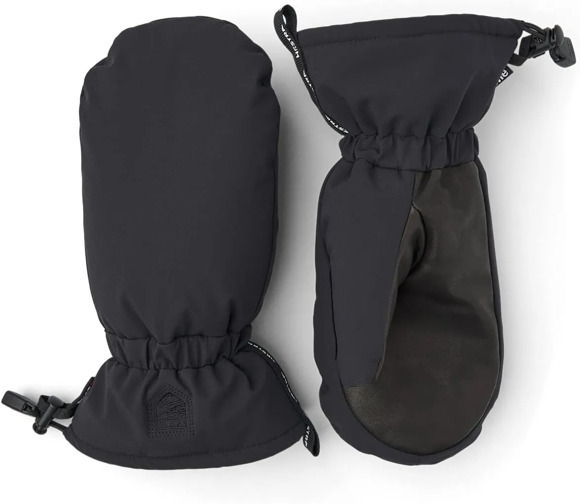 Hestra Unisex Mist Mitt, Waterproof Leather Alpine Skiing Mitten for Men & Women