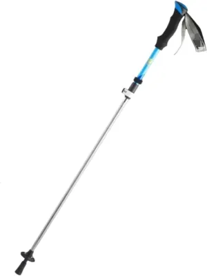 Hiking Trekking Poles Light Retractable Trekking Poles Adjustable Carbon Fiber with Soft Comfortable Handle Hiking Sticks for Trekking(Blue)