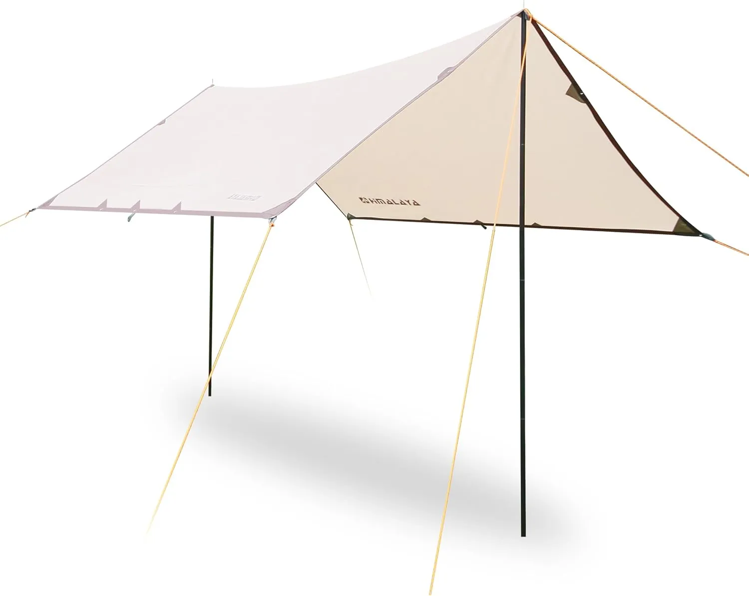 Himalaya Rain Tarp for Camping 4-6 Person Tent Tarp with 2 Poles Canopy Sun Shield Tarp UPF 50  Outdoor Camping Traveling Awning Backpacking (204.7" x 171.2")