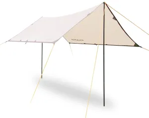 Himalaya Rain Tarp for Camping 4-6 Person Tent Tarp with 2 Poles Canopy Sun Shield Tarp UPF 50  Outdoor Camping Traveling Awning Backpacking (204.7" x 171.2")