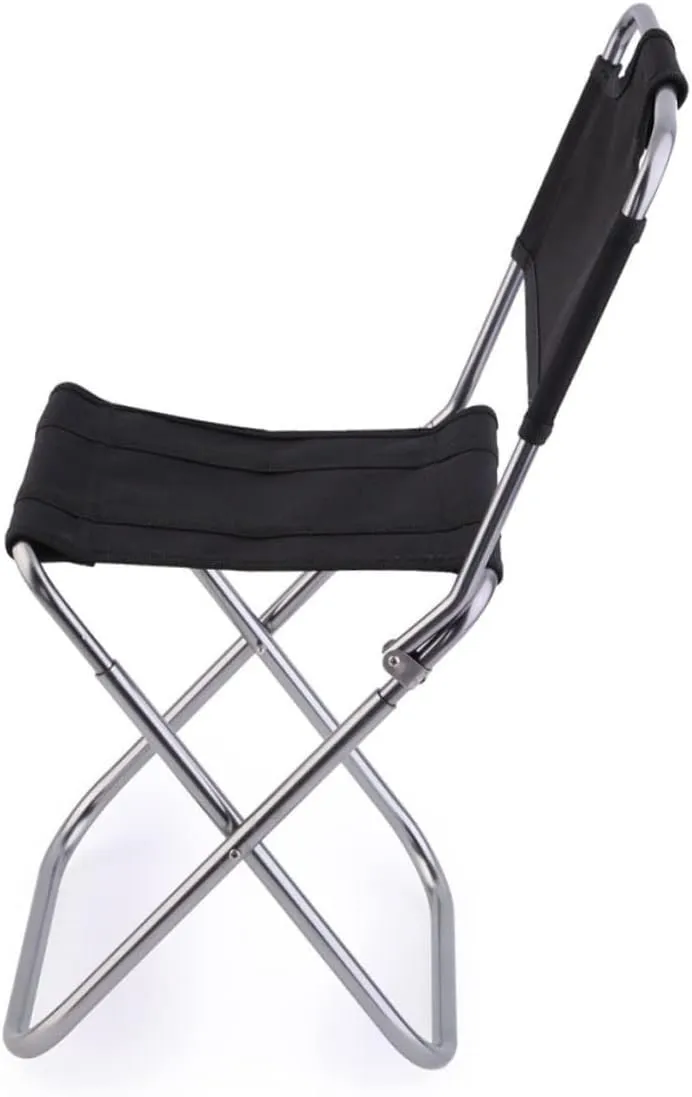 Homoyoyo Foldable Chairs Outdoor Folding Stool with Back Camping Folding Chair Folding Stool Portable Folding Chair Outdoor Foldable Chair Outdoor Aluminum Alloy Folding Chairs