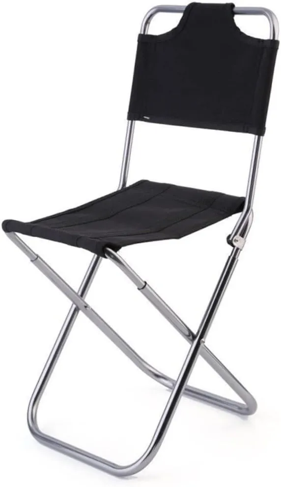 Homoyoyo Foldable Chairs Outdoor Folding Stool with Back Camping Folding Chair Folding Stool Portable Folding Chair Outdoor Foldable Chair Outdoor Aluminum Alloy Folding Chairs