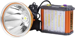Hunting Headlamp Rechargeable with Super Bright 9 Core Wild Bead, Powerful Colorful Battery Pack, Perfect for Hunting, Camping, Fishing