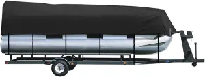 iCOVER Trailerable Pontoon Boat Cover, Fits 17 to 28ft Long & Beam Width up to 102in Pontoon Boat with Storage Bag