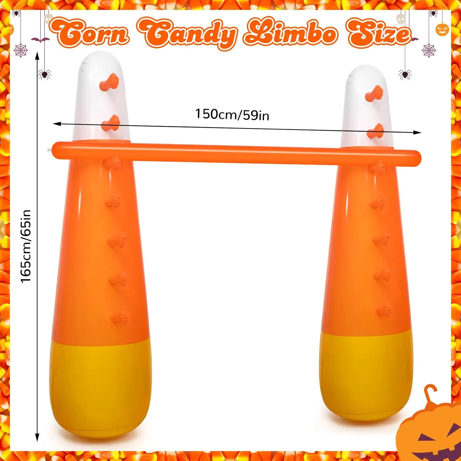 Inflatable Limbo Party Game Halloween Carnival Game Trick or Treat Party Decor Vacations Indoor Outdoor Fun Inflatable Halloween Backyard Games for Teens Adult