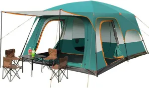Instant Pop-up Camping Tent for 3-8 People Lightweight Tent Waterproof Double Layer Family Tent with Carrying Bag for Outdoor Camping Hiking Climbing Fishing Survival Festivals Garden
