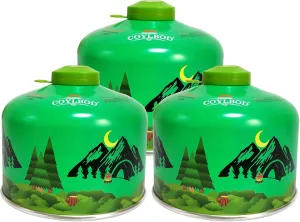 Isobutane Fuel Canister 230g, Camping Stove Fuel, Butane Camping Propane Mixture Blend Camping Fuel Gas (3 Pack)