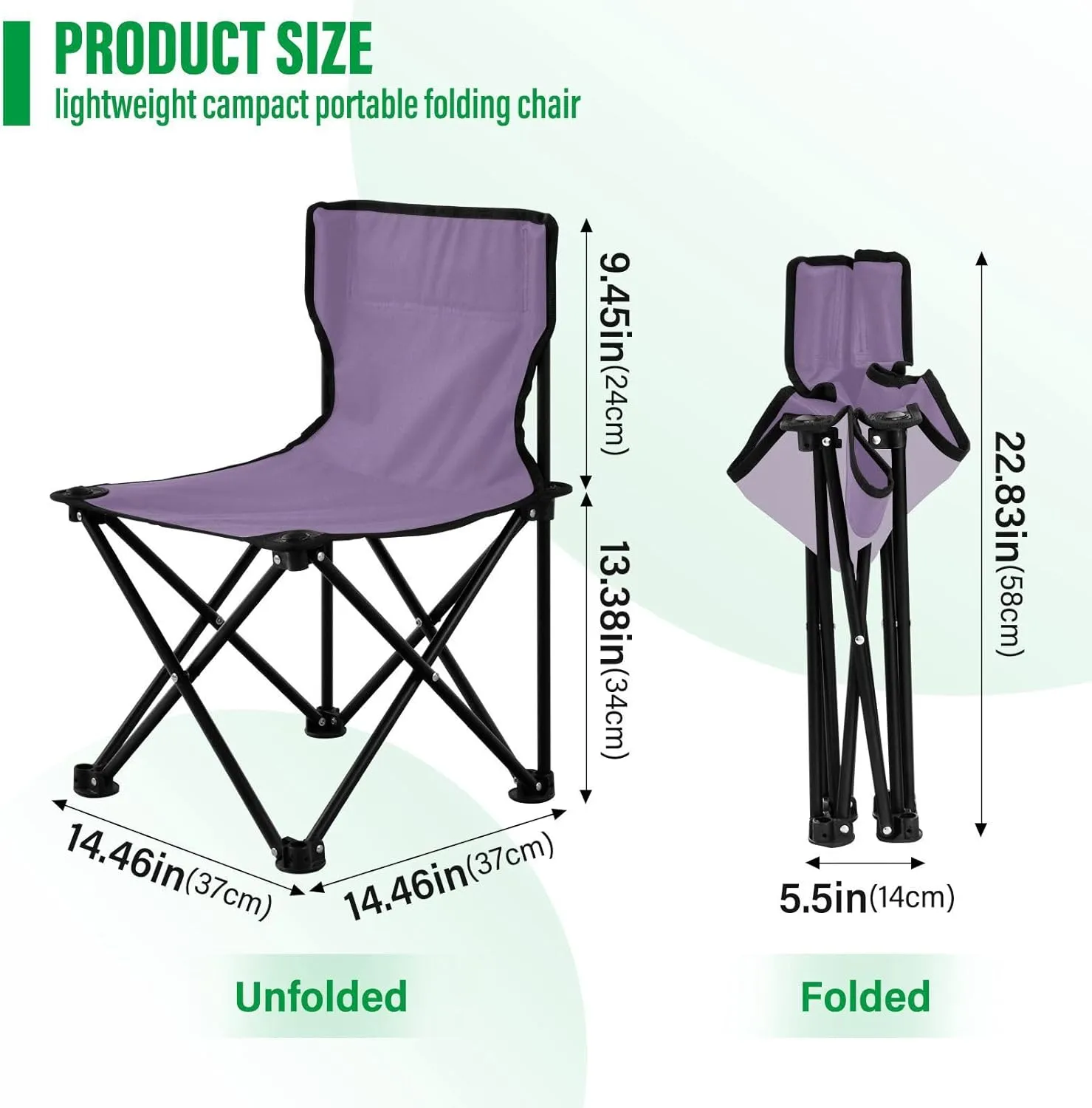 J JOYSAY Grape Portable Camping Chair Lightweight Outdoor Folding Chair for Adults Travel Chair for Outside Camping Sports Beach Travel Hiking