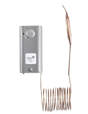 Johnson Controls A19ABC-24C A19 Series Remote Bulb. Control, Single-Pole, Single-Throw, Adjustable Differential , Gray