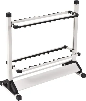 JOYWAVE Fishing Rod Holders,Aluminium Fishing Pole Holders,Portable Fishing Rod Rack,Holds Up to 24 Rods,Fishing Pole Vertical Ground Display Rack