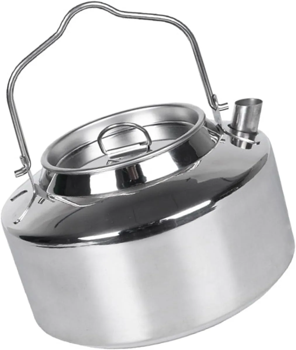 KESYOO Camping Kettle Heater Portable Electric Kettle Stoves Electric Kettles Teapot Cookware Camping Stove Gas Portable Dispenser Toaster Cup Car Silver Stainless Steel