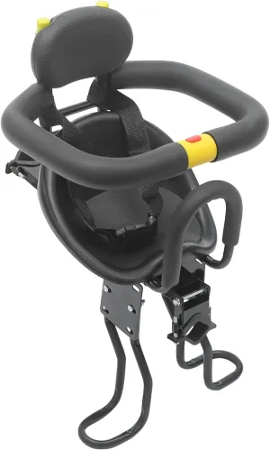 Kids Bike Seat,Portable Retractable Foldable Front Mounted Child Bike Seat, with Foot Pedal Suitable,Height-Adjustable Pedals,U-Shaped Cushioning Guardrail,for Electric Bikes,Mountain Bikes,Bicycles