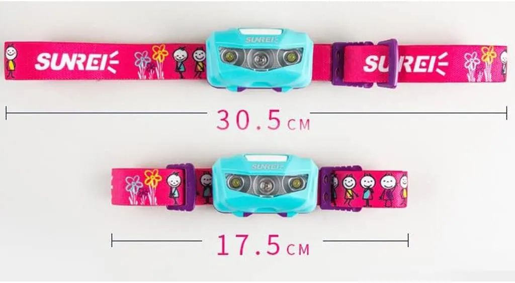 Kids Outdoor Headlight Head-Mounted Night Running Led Mountaineering Camping Light Summer Camp Waterproof Headlight Lightweight (Color : C)