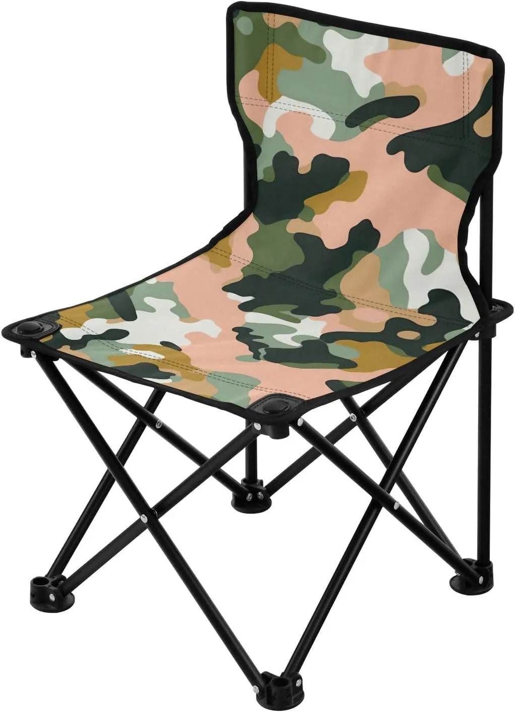 Kigai Folding Camping Chair Heavy Duty Chair Ultralight Compact Portable Beach Chair for Outdoor Camp, Hiking, Travel, Beach, Sporting Event and Picnic, Pink Camouflage