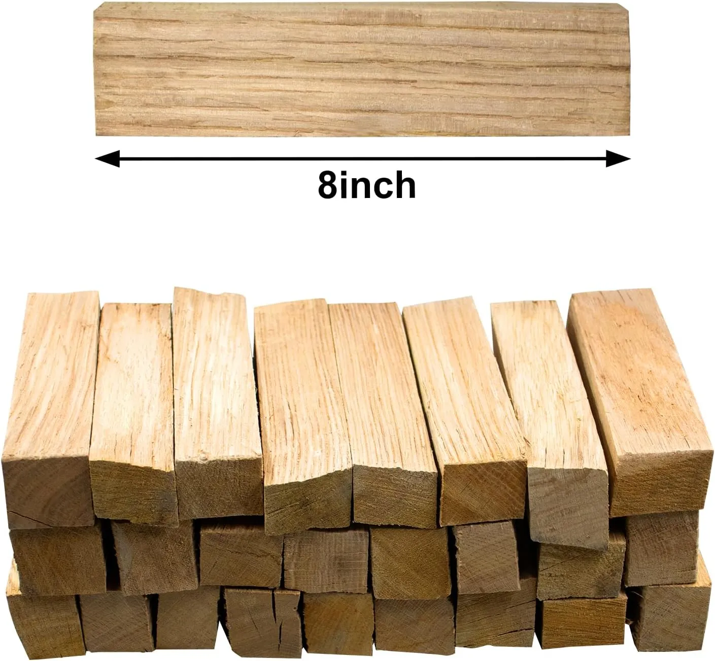 Kiln-Dried Oak Wood for Pizza Ovens - Ideal for Ooni, Gozney, Solo Stove and More - Approx. 15lbs (Oak Wood, 8 inches)
