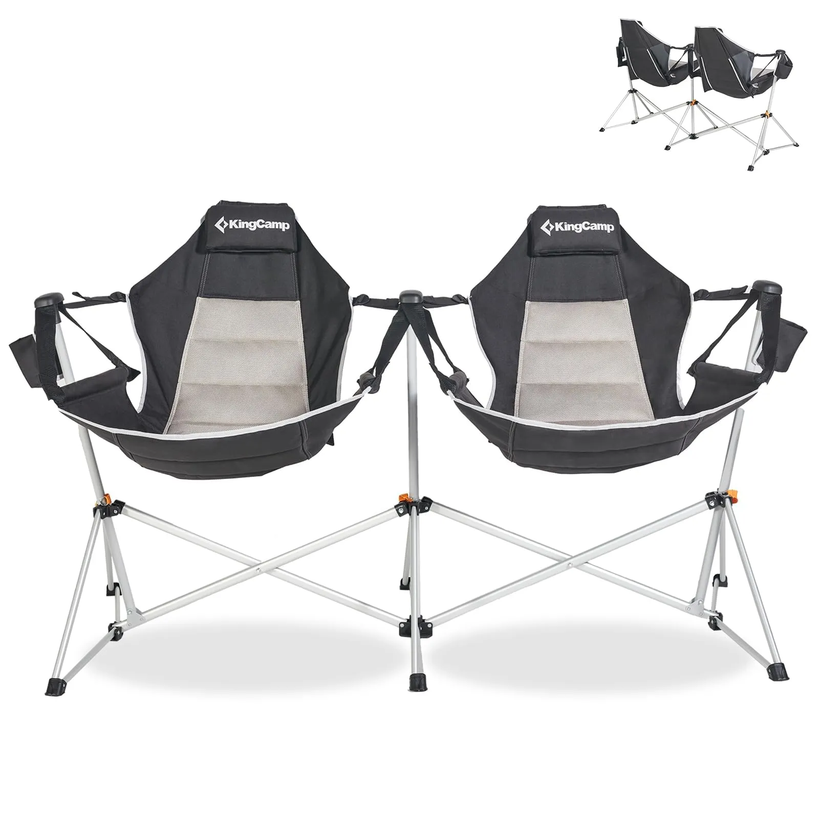 KingCamp ORCHID C30 Double Hammock Camping Chairs with Adjustable Seat
