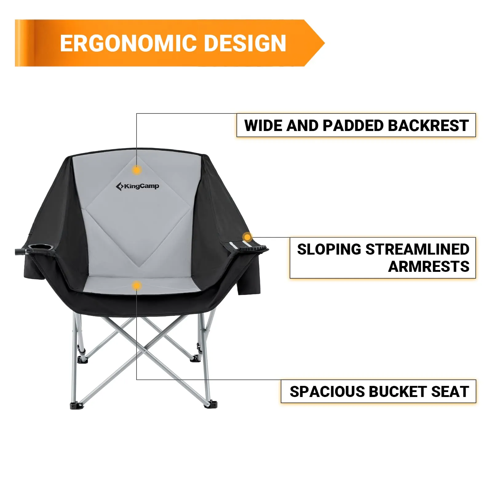 KingCamp PAULOWBIA Folding Sofa Chair
