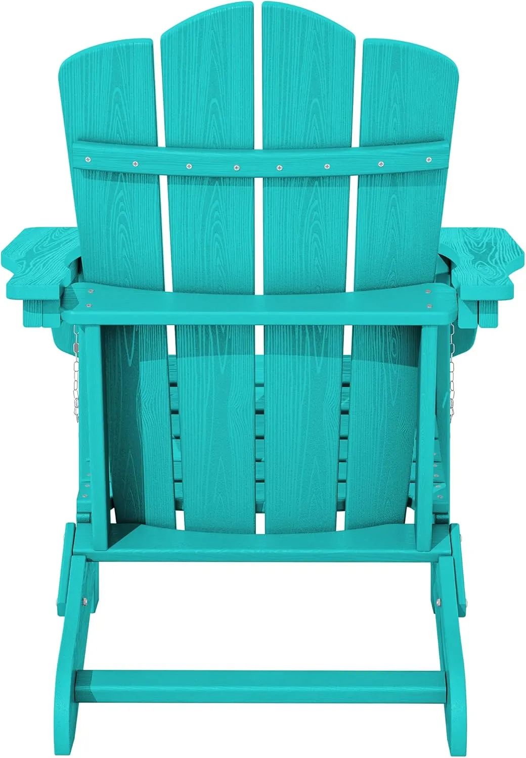 KINGYES Folding Adirondack Chair Set of 2, HDPE All-Weather Folding Adirondack Chair, Aruba