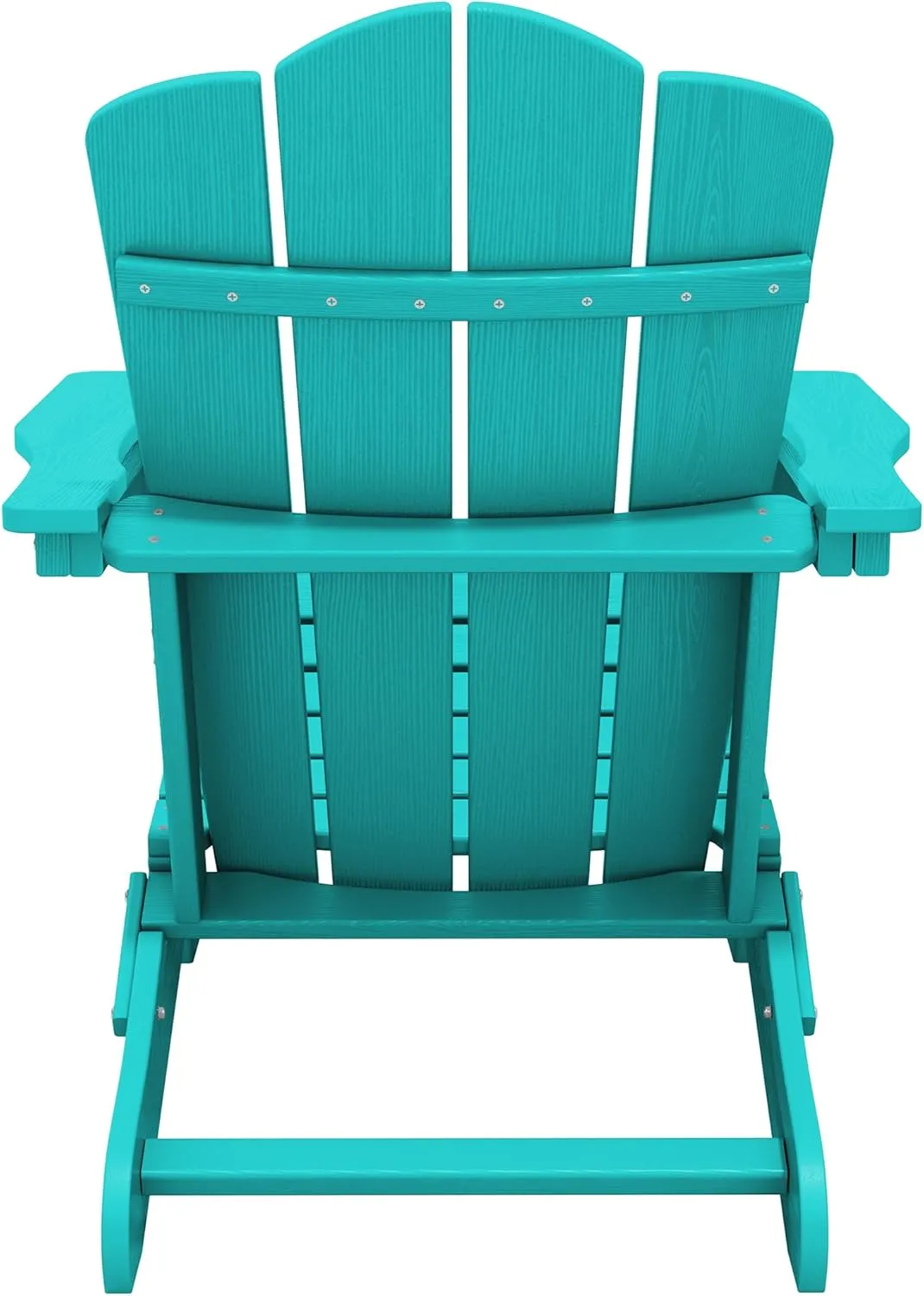 KINGYES Folding Adirondack Chair Set of 2, HDPE All-Weather Folding Adirondack Chair, Aruba