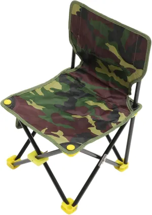 Kisangel Folding Fishing Chair Portable and Sturdy Outdoor Stool for Camping BBQ and Fishing Activities Lightweight Design with Durability Compact Backrest Height