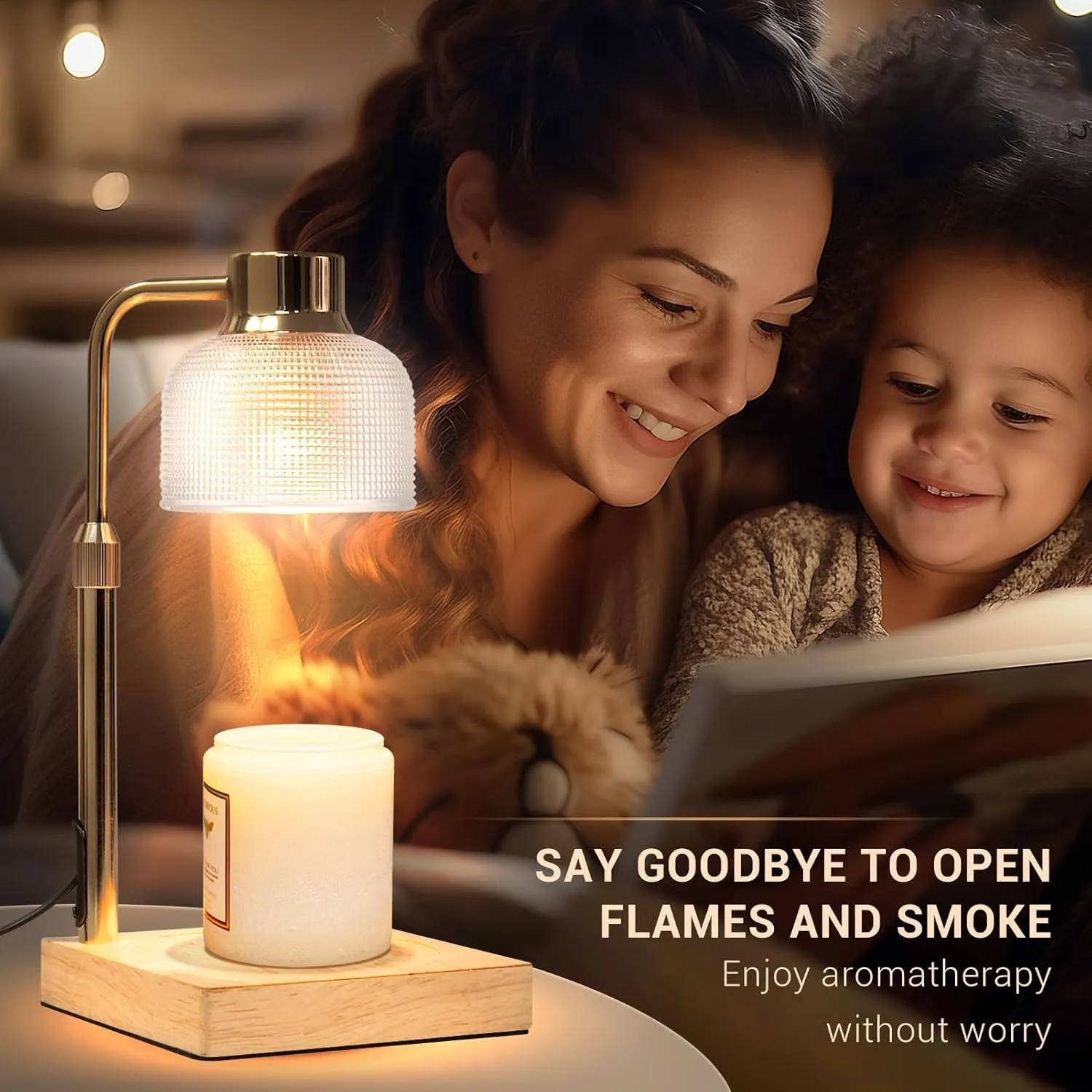 KLL Candle Warmer Lamp for Home: Birthday Gifts for Mom Women Friend Sister Home Decor - House Warming Gifts New Home - Wax Warmer for Jar Candles with 2 Bulbs