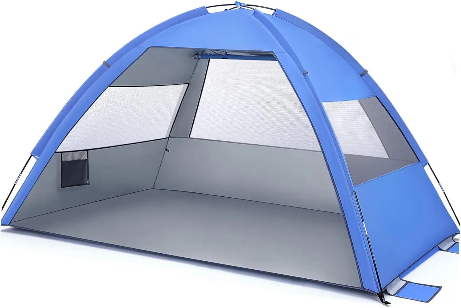 Large Folding Beach Tent Portable Sun Shade Shelter for Family Camping and for People Includes Storage Bags and Sandbags for Stability