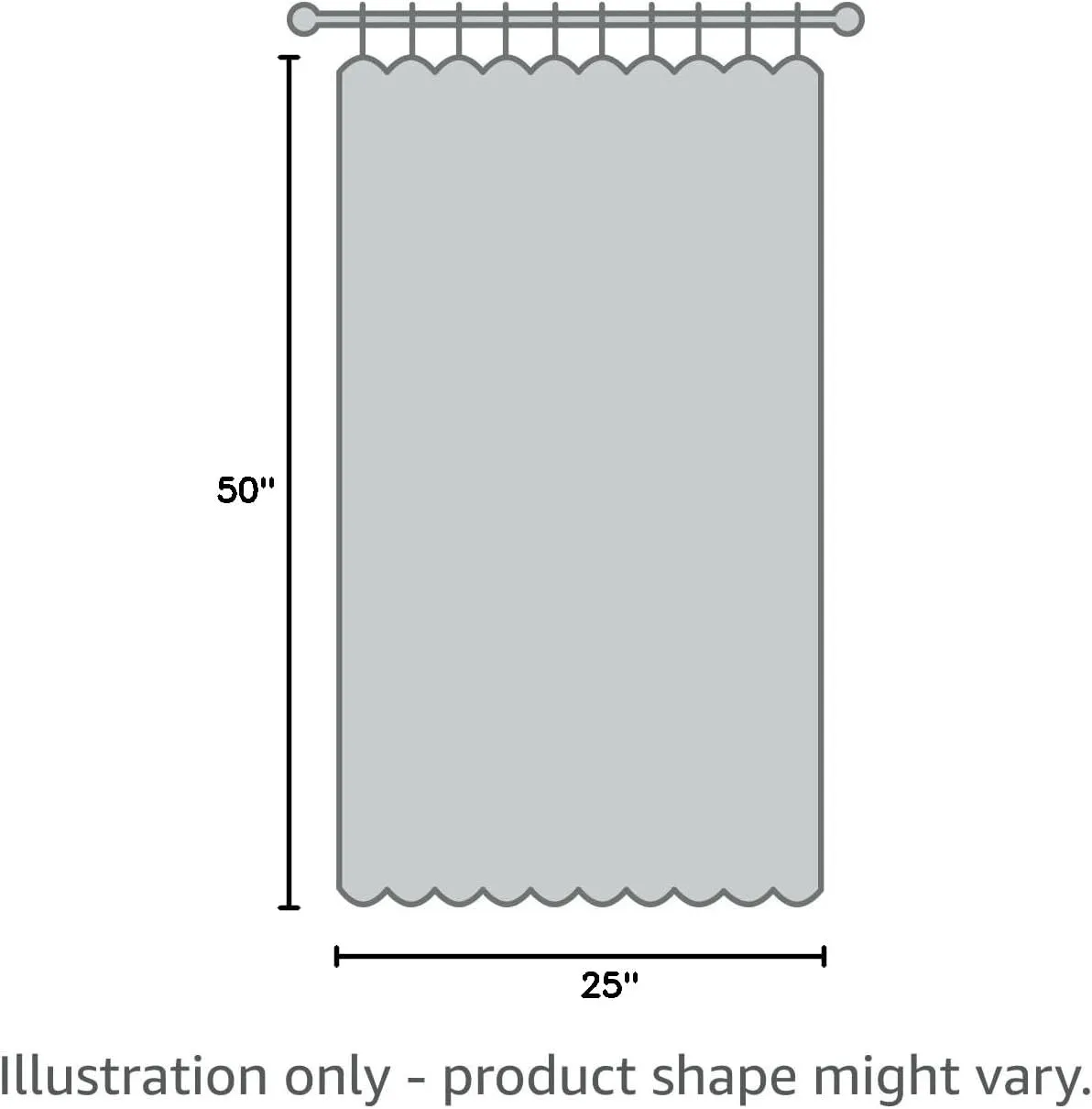 Laura Ashley Home - Cotton Pole Top Valance, Stylish & Lightweight Window Treatment for Home Decor (Elise Blue, 50" x 25")