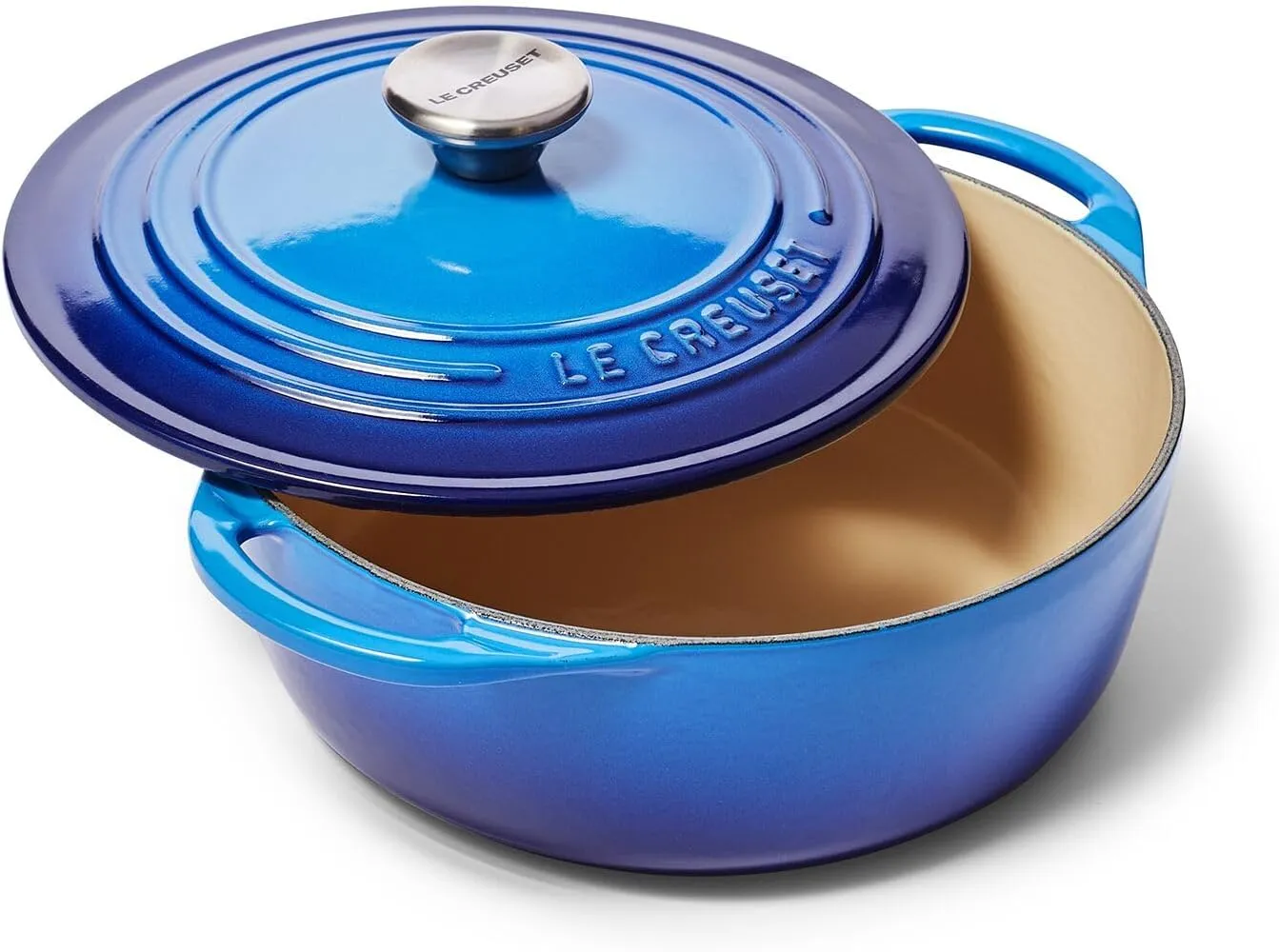Le Creuset Enameled Cast Iron Shallow Round Oven, 2.75 Qt., Cerise