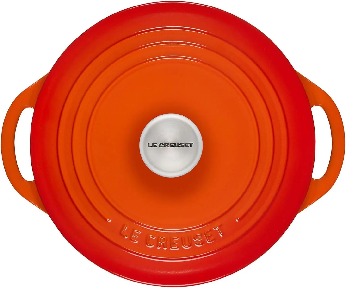 Le Creuset Enameled Cast Iron Shallow Round Oven, 2.75 Qt., Flame