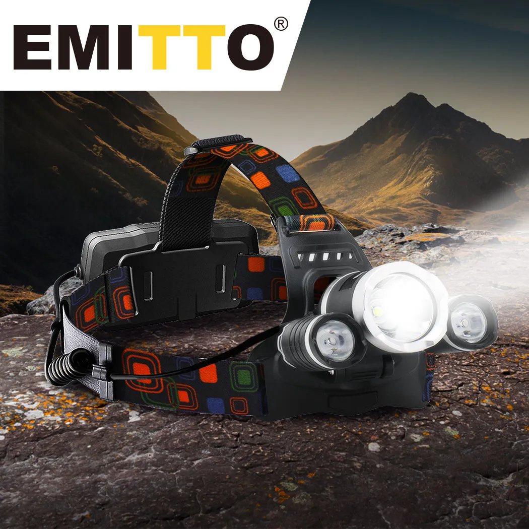 LED Headlamp USB Rechargeable Head Torch