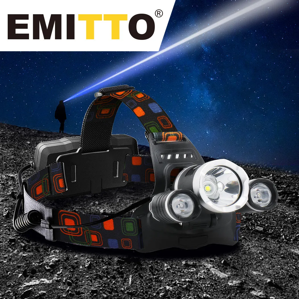 LED Headlamp USB Rechargeable Head Torch