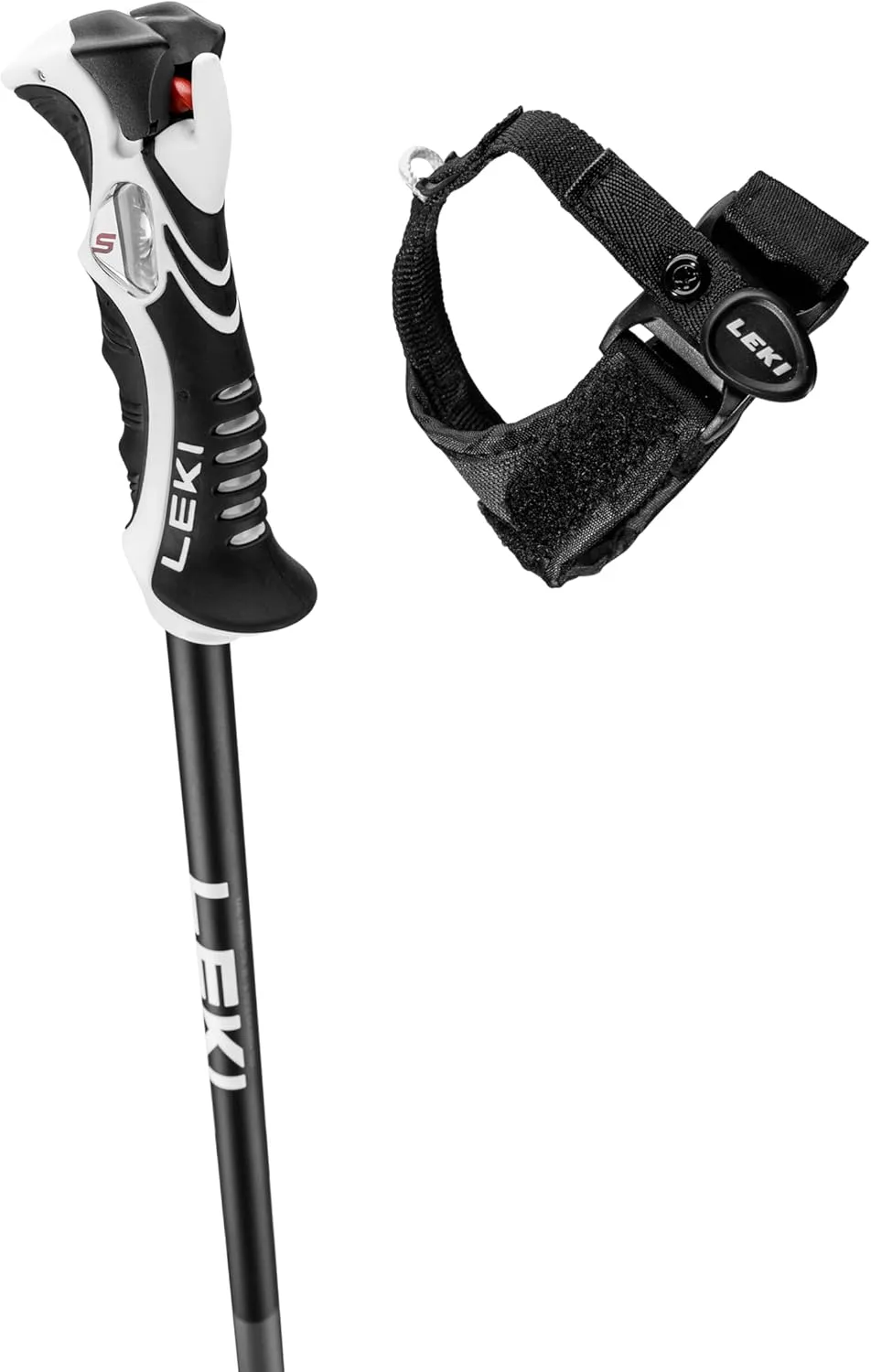 LEKI Bold Lite S Lightweight Aluminum Ski Poles for Alpine Skiing