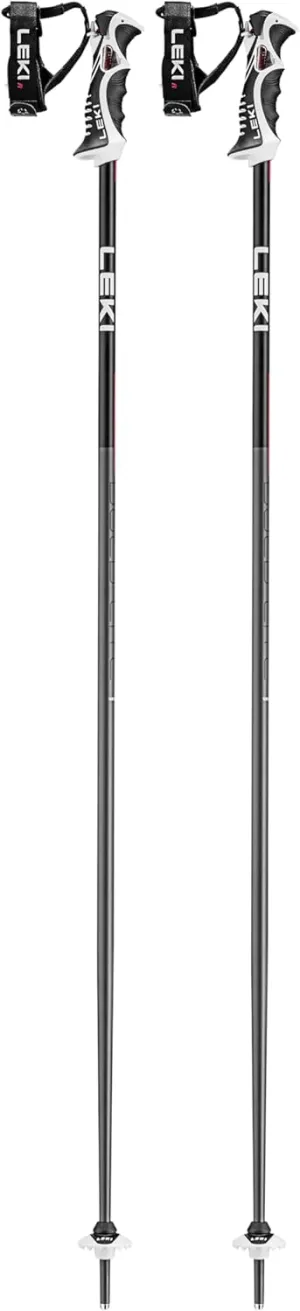 LEKI Bold Lite S Lightweight Aluminum Ski Poles for Alpine Skiing