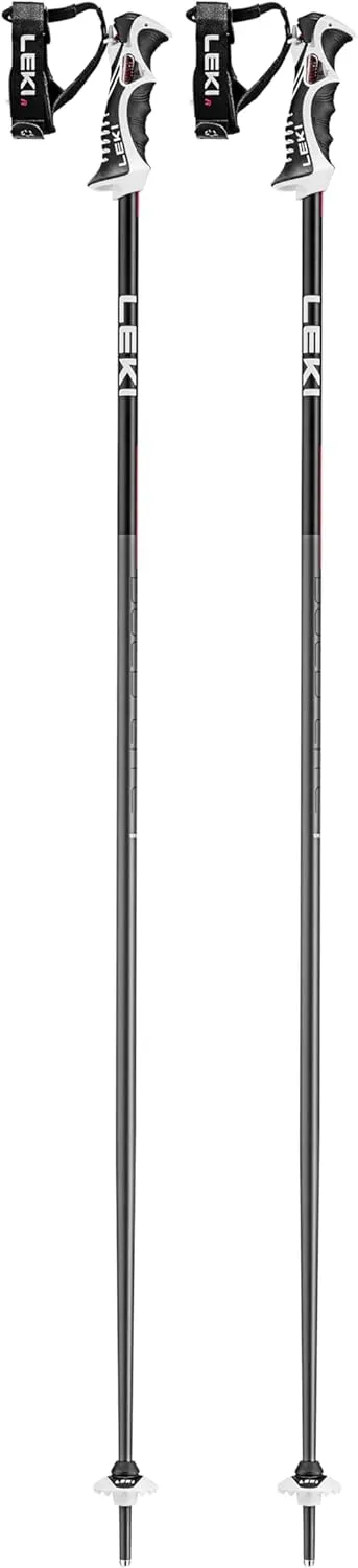 LEKI Bold Lite S Lightweight Aluminum Ski Poles for Alpine Skiing