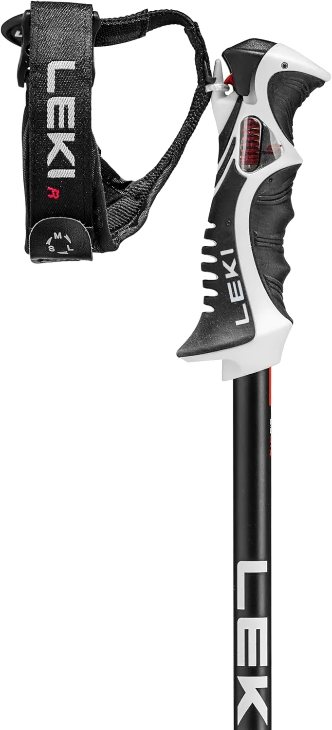 LEKI Bold Lite S Lightweight Aluminum Ski Poles for Alpine Skiing