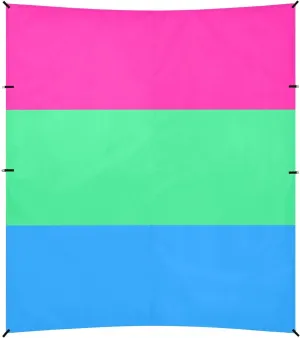 LGBTQ   PolySexual Stable Beach Tent UPF50  Waterproof Portable Sunshade with Sandbags and Shovel for Camping, Picnics, Backyard