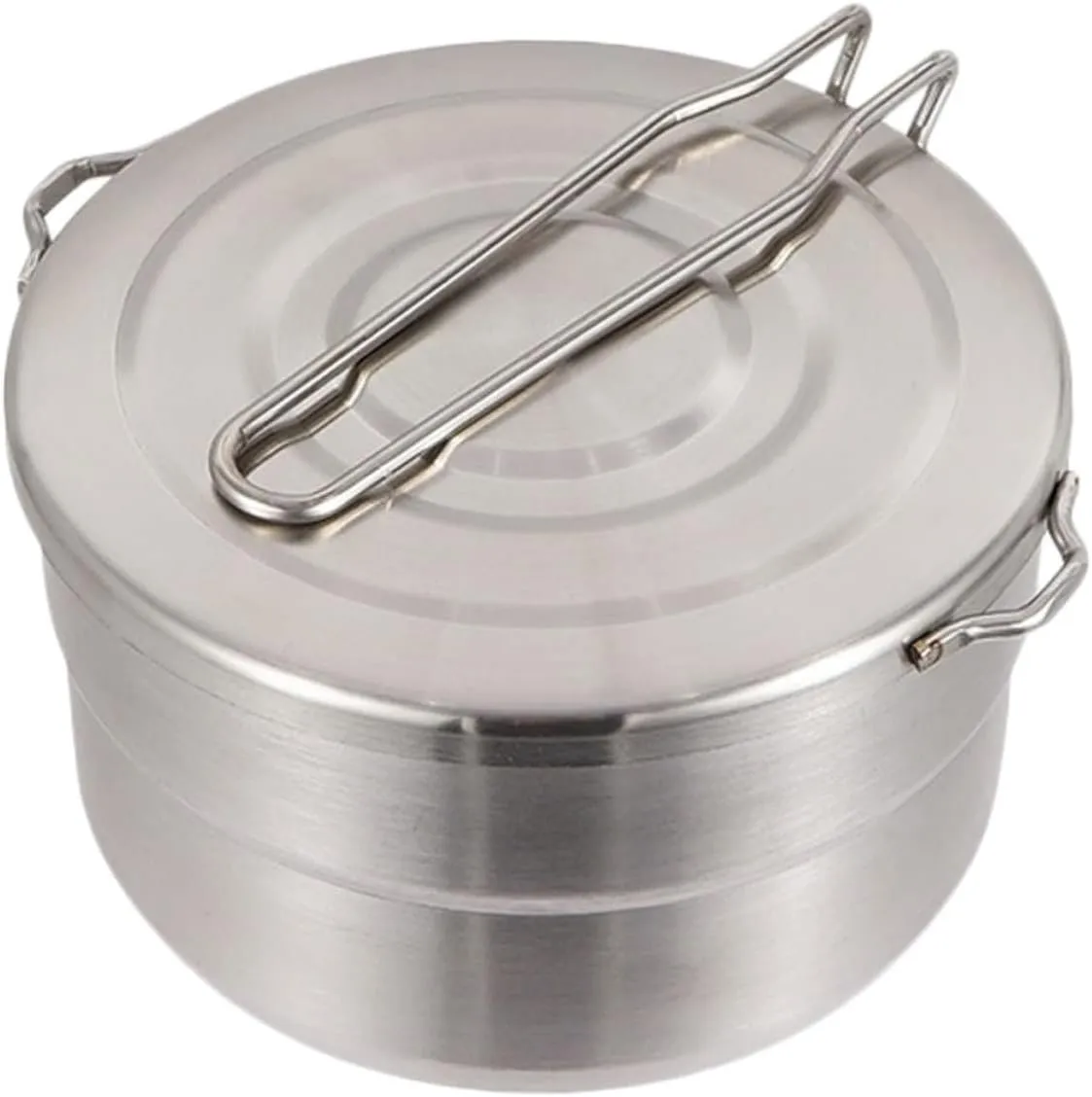 Lightweight Hiking Pot Portable Camping Cookware Foldable Stove Pot Bento for Outdoor Cooking for Camping Hiking and Picnics