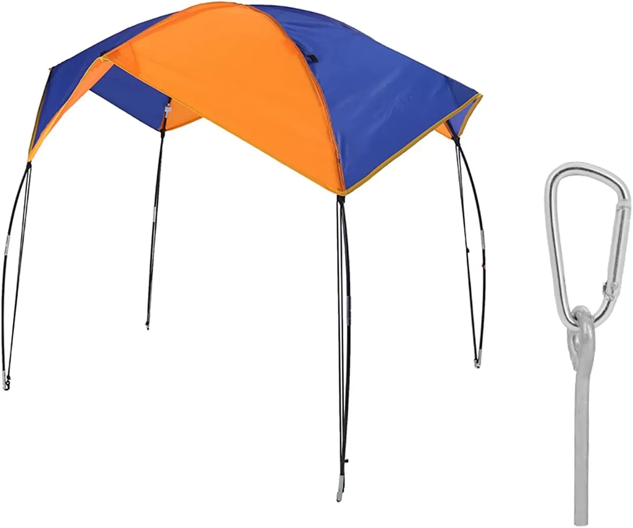 Lightweight Inflatable Boat Kayak Awning Cover, Waterproof and UV Protection, Stable and Firm, Easy to Assemble, Lightweight Portable, Extra Function, Boat Sun Shelter, (68347 Awning (2 people)))