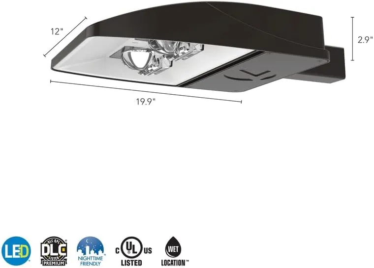 Lithonia Lighting Outdoor ESX1 LED P4 4000K Type 3 Optic MVOLT Universal Pole Mounting Bi-Level Area Light in Bronze