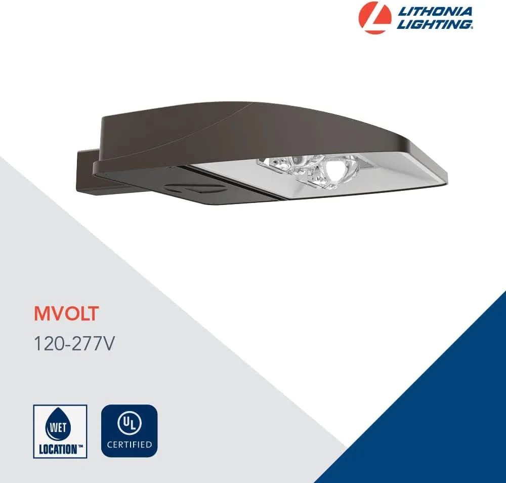 Lithonia Lighting Outdoor ESX1 LED P4 4000K Type 3 Optic MVOLT Universal Pole Mounting Bi-Level Area Light in Bronze