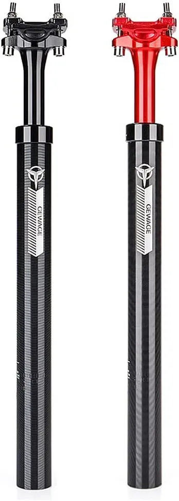 Lixada Seat Post 27.2/30.9/31.6, Bike Seat Post Shock Absorbent, Suspension Seatpost Adjustable, Aluminum Alloy Bike Seat Pole