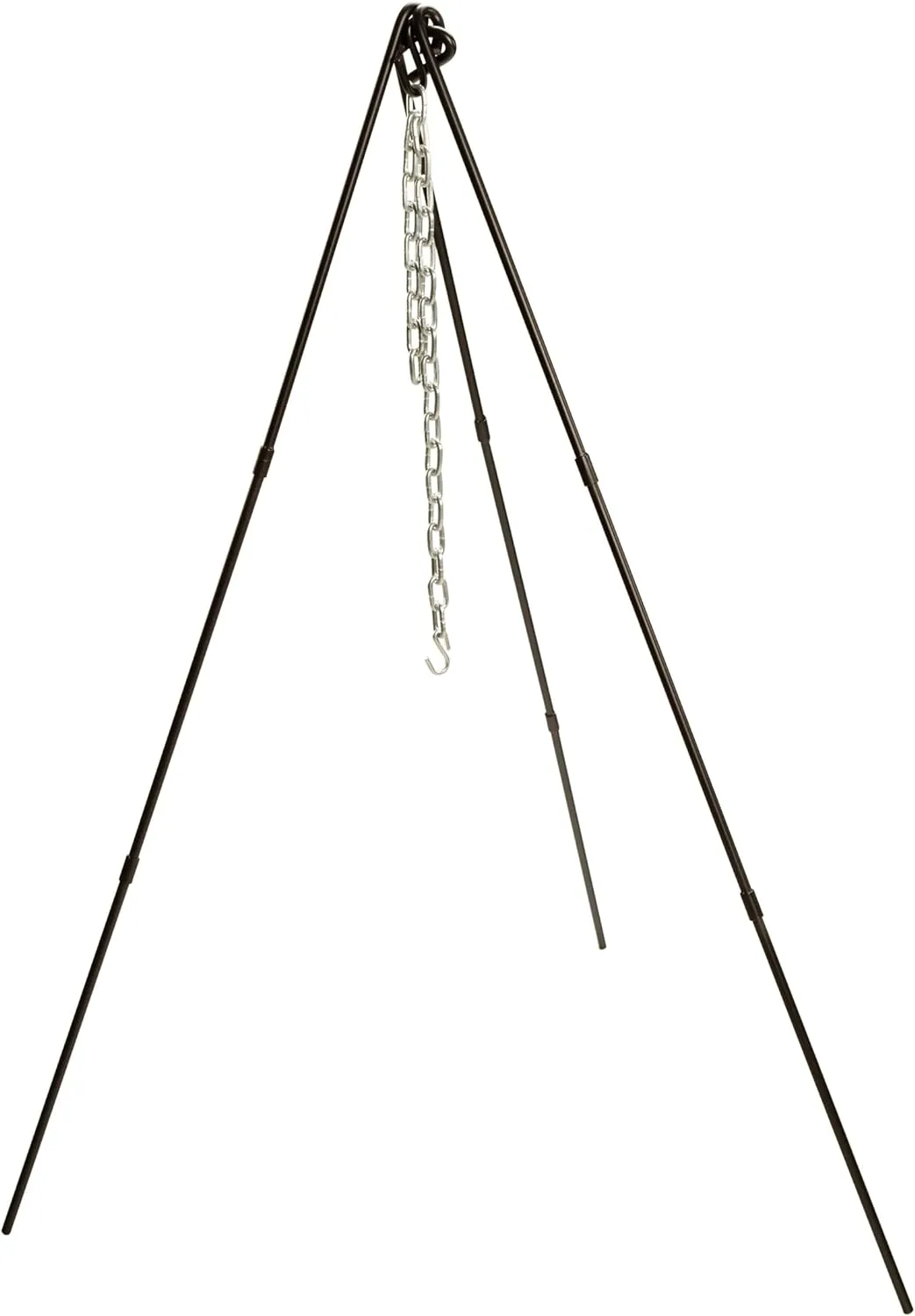 Lodge ATP2 Adjustable Camp Tripod, 40 to 60-Inch Tall, Black