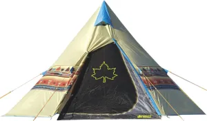 LOGOS Navajo Tepee Tent, 3 Person, Yellow, Rectangular, Compact, All Seasons, Camping