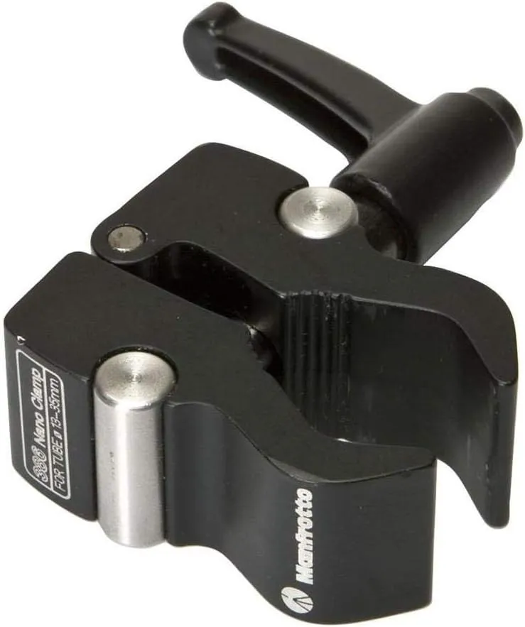 Manfrotto 386B Nano Clamp, 13-35mm, with 3/8" & 1/4" Receiver